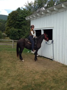 First time in the saddle, Fall 2014