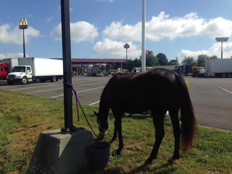 at one of the truck stops