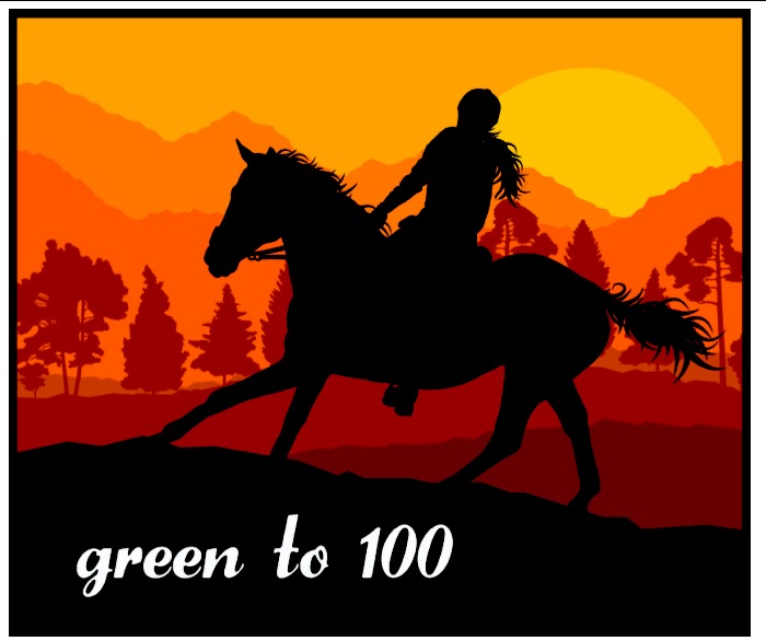 green to 100